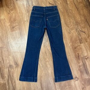 Excellent 70’s Vintage Orange Tab 646 Bell Bottom Flare Leg Levi’s. 26 x 32.